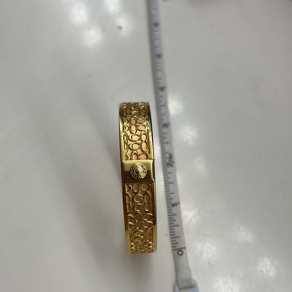 Coach Elegant Gold Bangle Bracelet - Picture 1 of 4